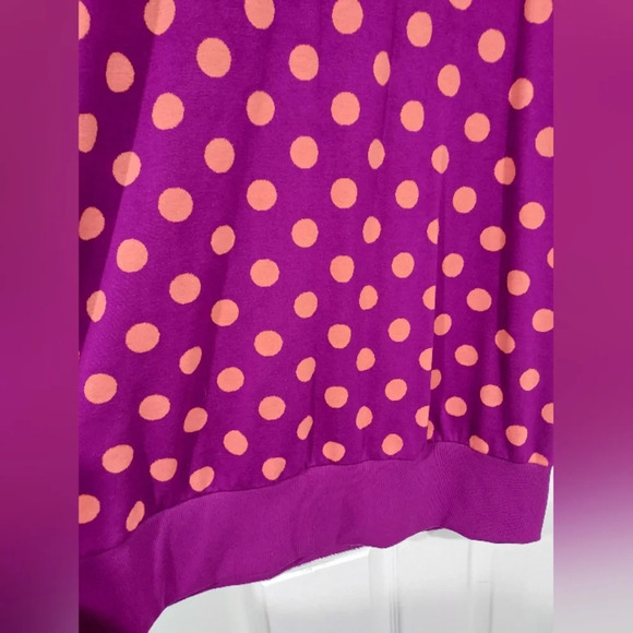 Victor Glemaud x Target Purple Polka Dot Long Sleeve Tunic Dress in Size XL - Picture 7 of 10